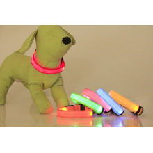 Neues Produkt PU blinkende Lichter Hundehalsband